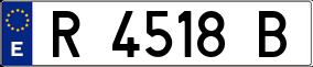 Trailer License Plate